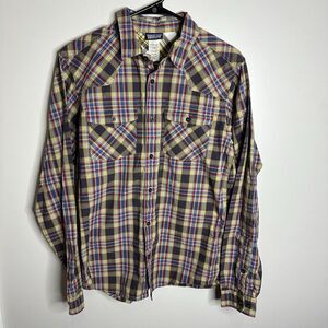 Men's Patagonia Size Small Plaid Long Sleeve Button‎ Shirt